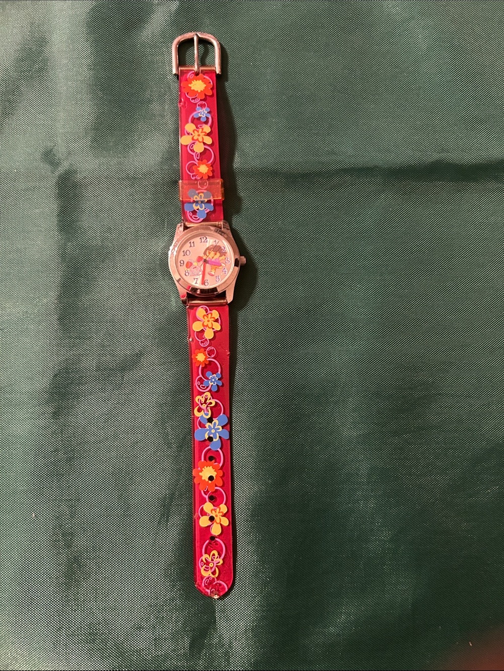 Dora the explorer Children's Pink Floral Strap Watch - Unbranded